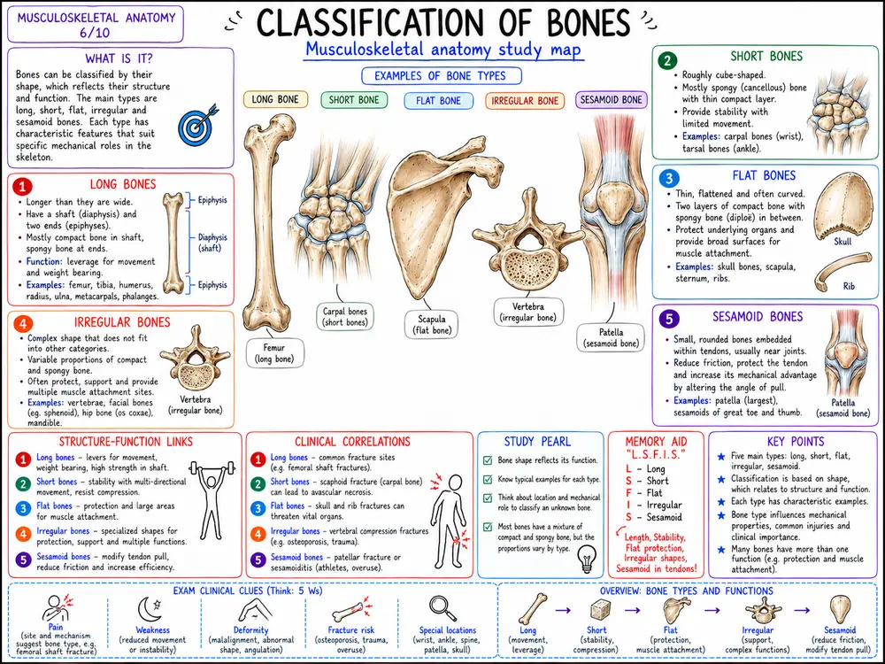 Musculoskeletal anatomy visual mind map